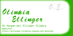 olimpia ellinger business card